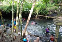 Dinginnya Blue Lagoon, Sleman Bikin Ketagihan Ciblon