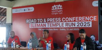 Gelaran Penyelenggaran Road to dan Press Conference Sleman Temple Run #10 (STR) di Candi Ratu Boko