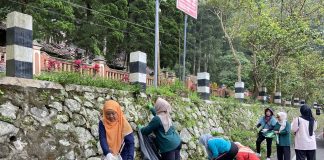 Gerakan Jumat Bersih di Destinasi Wisata Tlogo Putri Kaliurang
